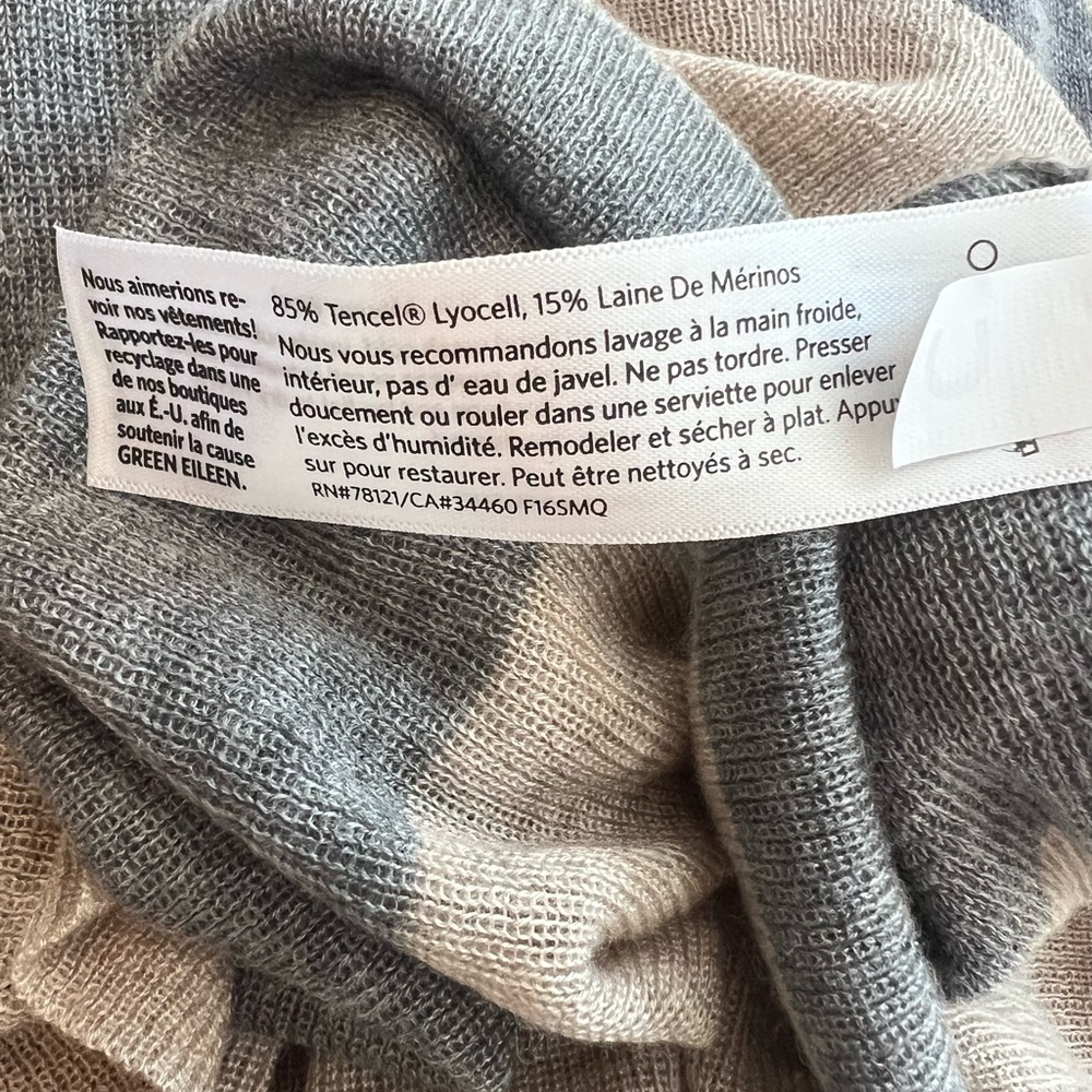 Sz 1X NWT Eileen Fisher Striped Sweater - Picture 5 of 5